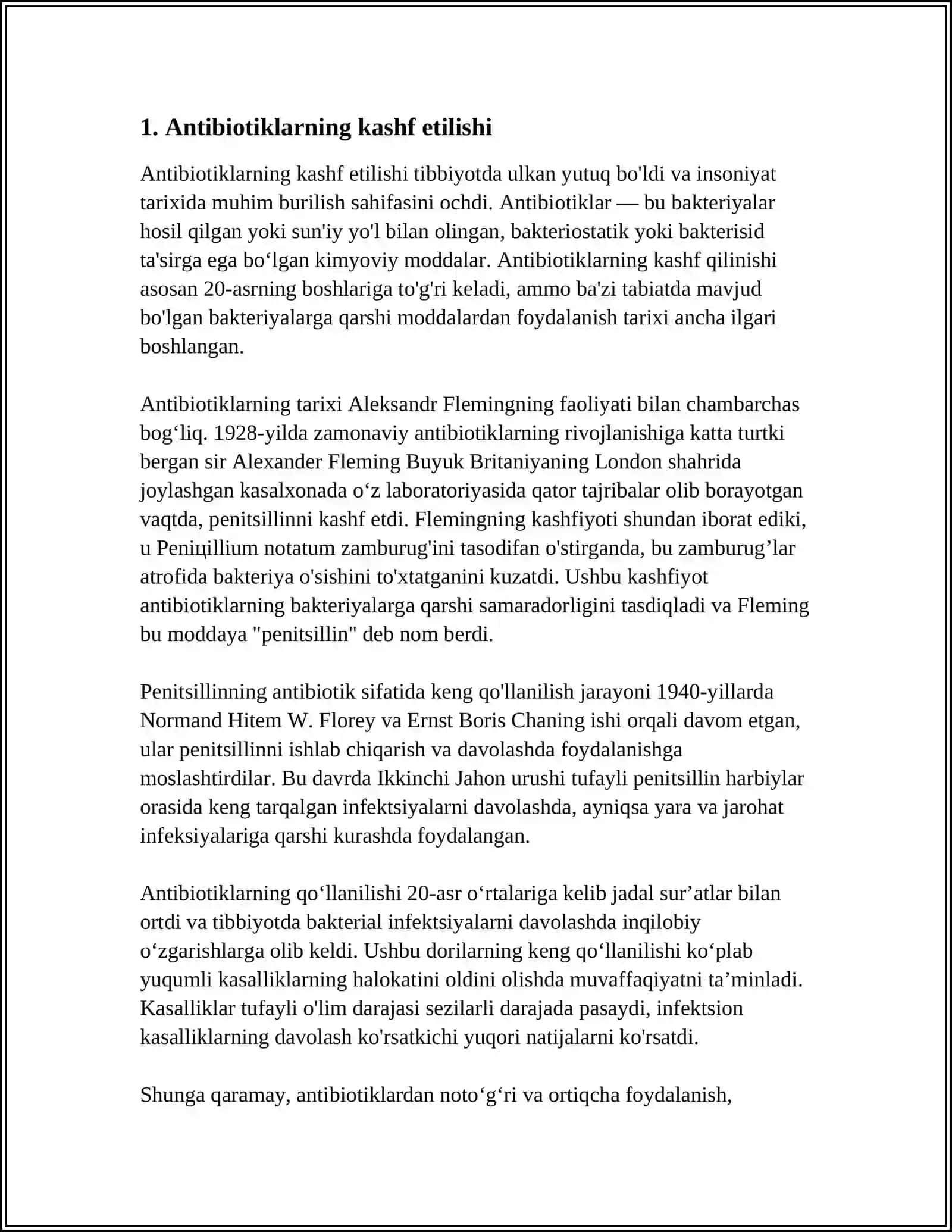 ANTIBIOTIKLAR REFERAT 3