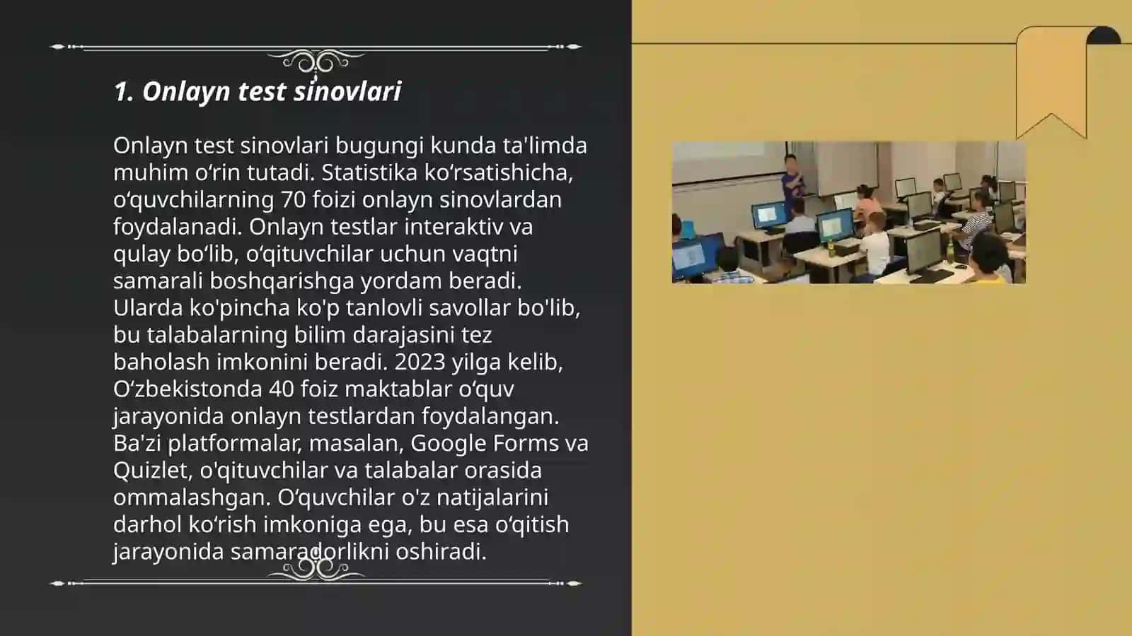 O'qituvchining kompyuter texnologiyalari asosida o'quvchilar bilimini nazorat qilishi 3