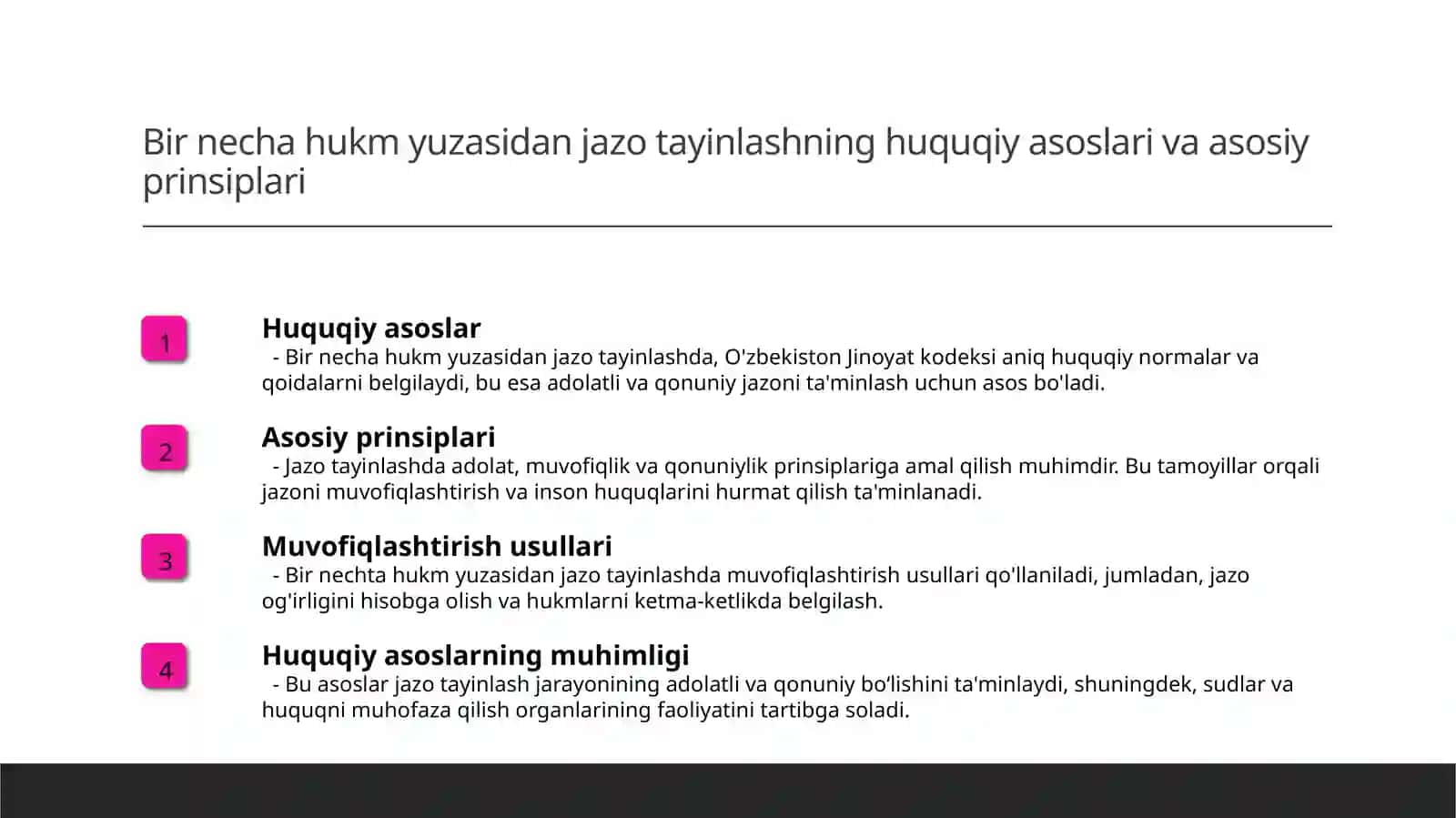 Bir necha hukm yuzasidan jazo tayinlash 3