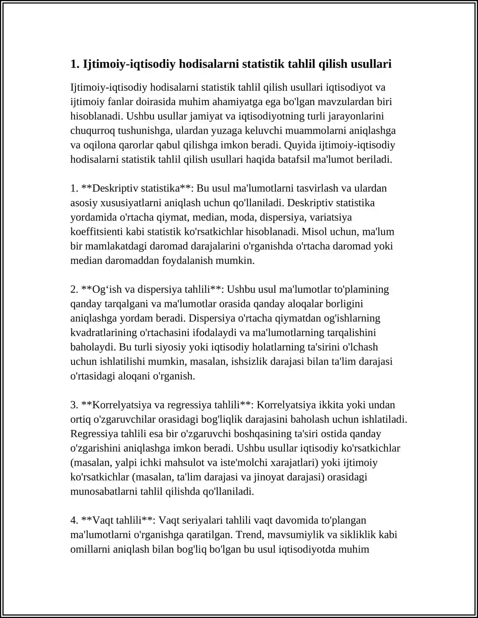 Ijtimoiy-iqtisodiy Hodisalarni Statistik Tahlil Qilish Usullari 3