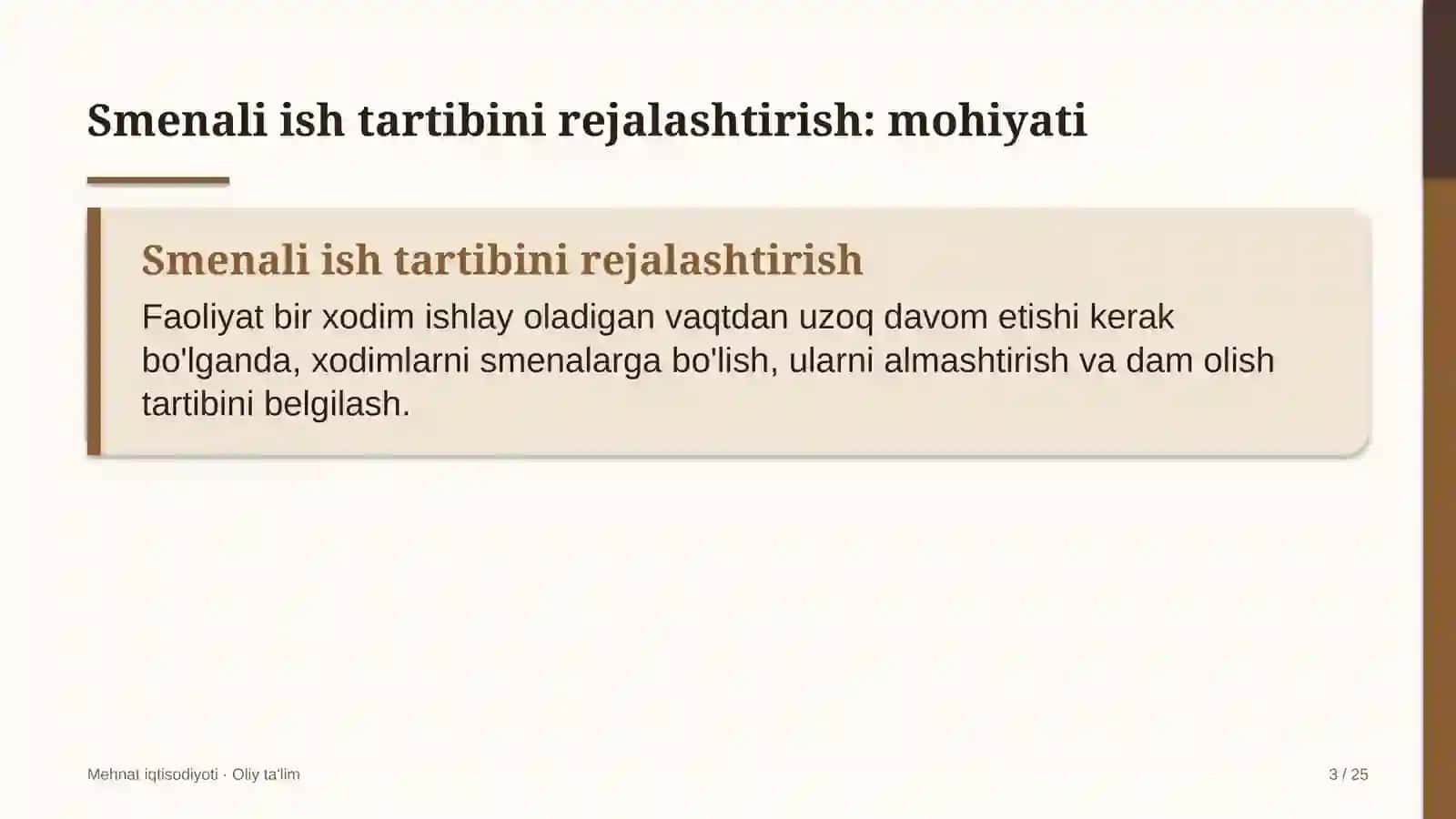 Davlat moliyaviy nazorati organlarida smenali ish tartibini rejalashtirish 3