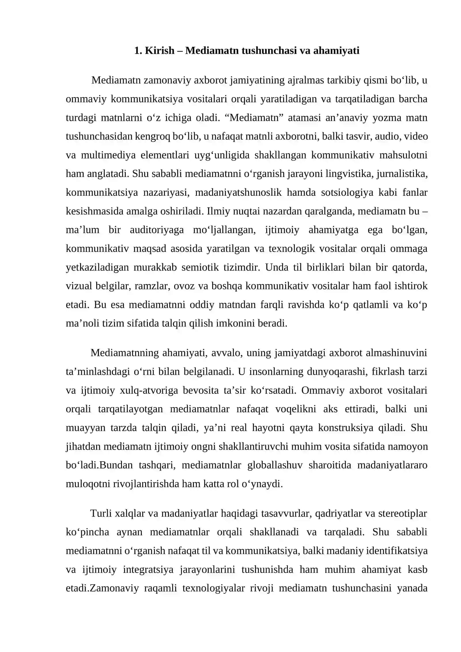 Mediamatn va uning tahlil usullari 3