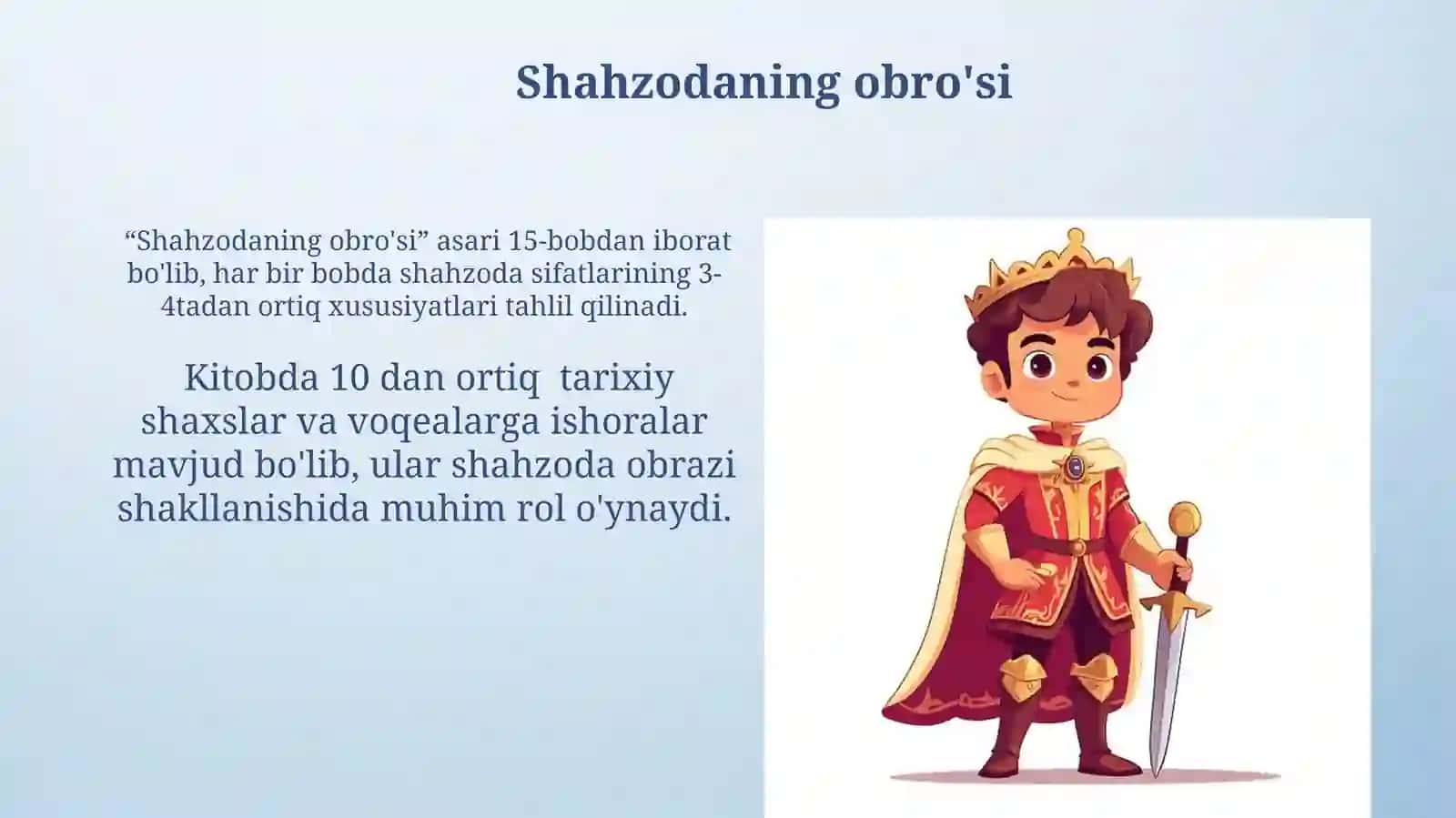 Shahzodaning obro'si 3