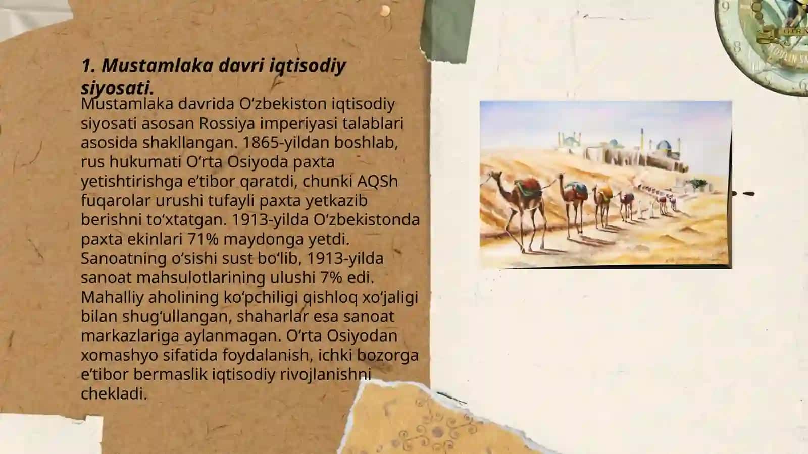 XVIII XIX asrlarda Arab mamlakatlar iqtisodiy ahvoli 3