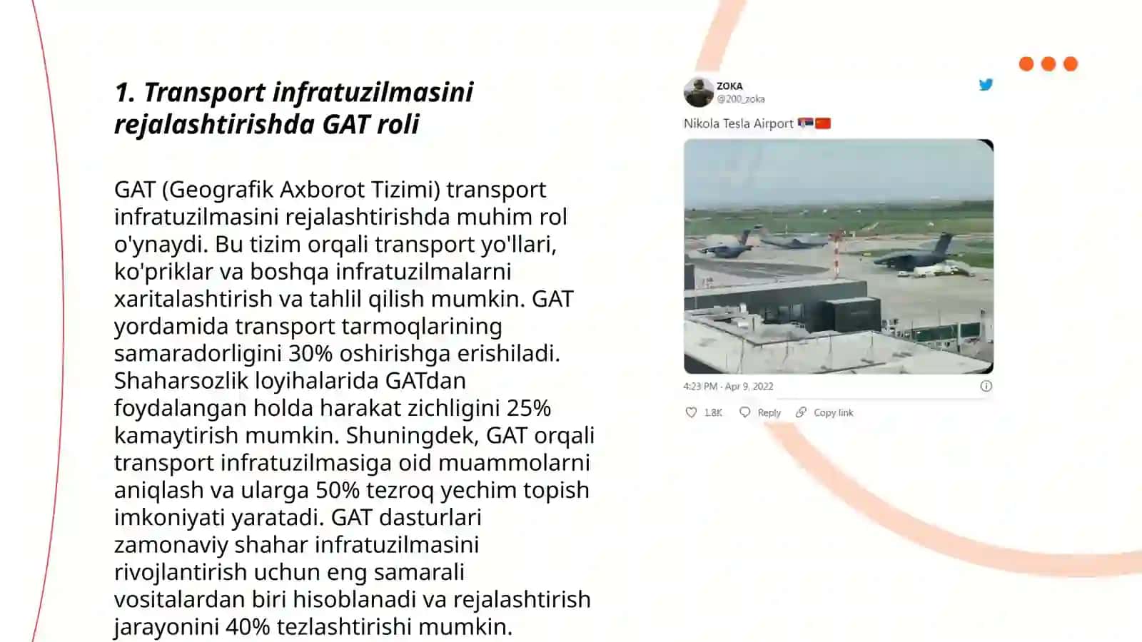 Transport infratuzilmasini rejalashtirishda GAT roli 3