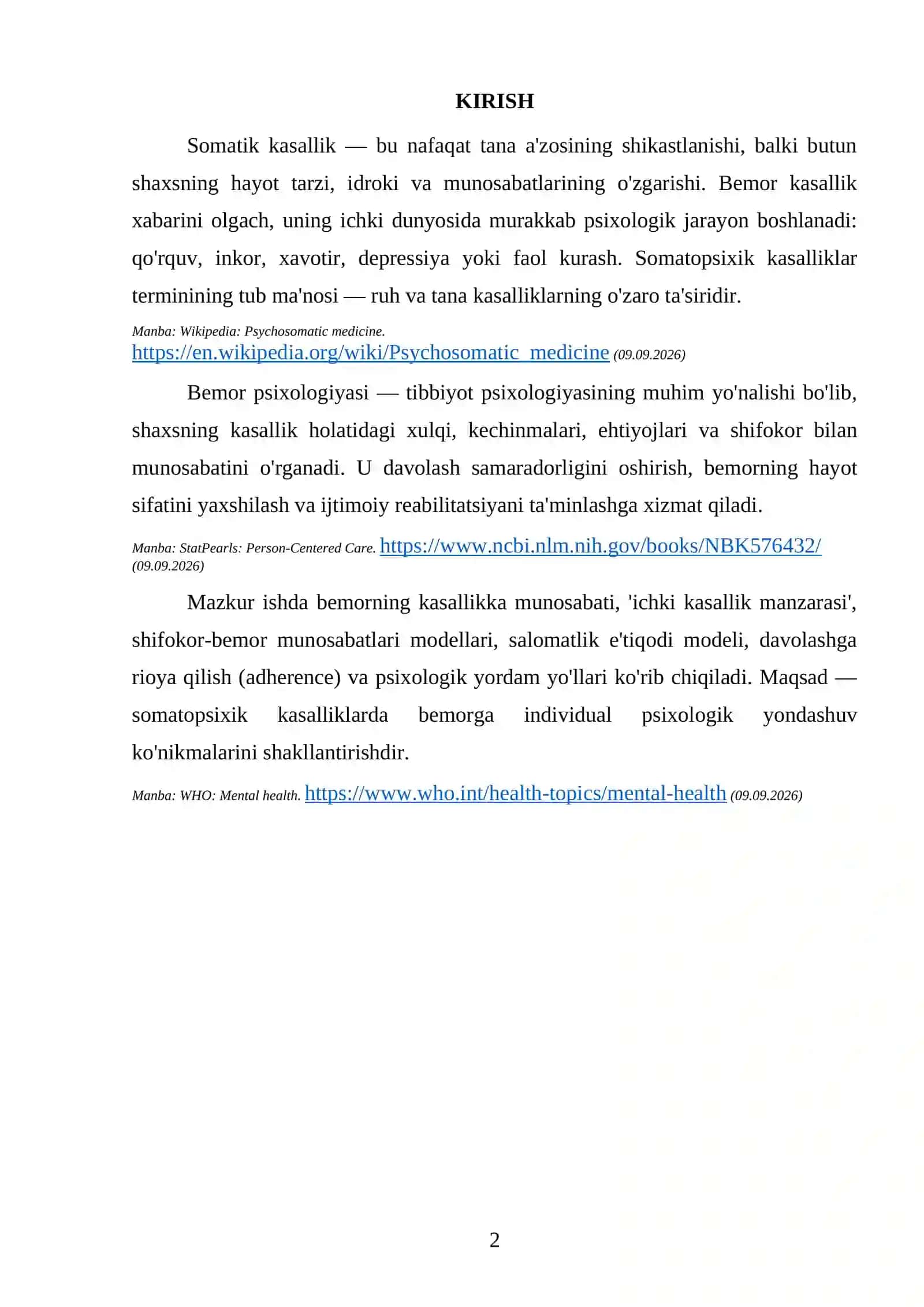 SOMATOPSIXIK KASALLIKLARDA BEMOR PSIXOLOGIYASI 3