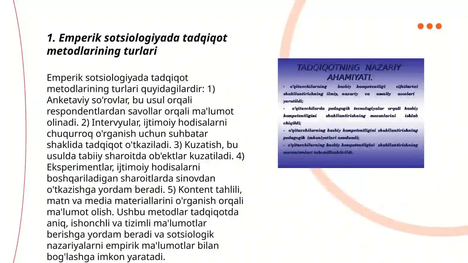 Emperik sotsiologiyaning metodologik va metodik muammolari 3