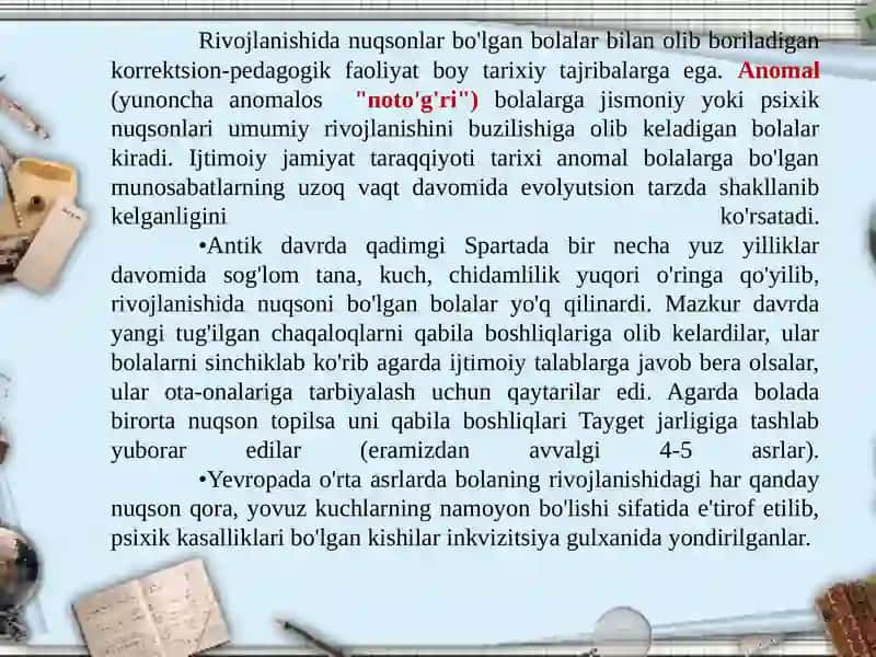 KORREKTSION PEDAGOGIKA VA INKLYUZIV TA’LIM ASOSLARI 3