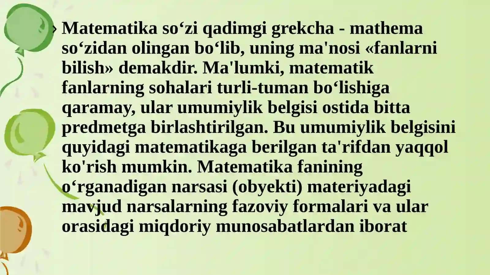 MATEMATIKA O’QITISH METODIKASI FANINING TARIXI, TARAQQIYOT BOSQICHLARI HAMDA RIVOJLANISH YO’LLARI 3