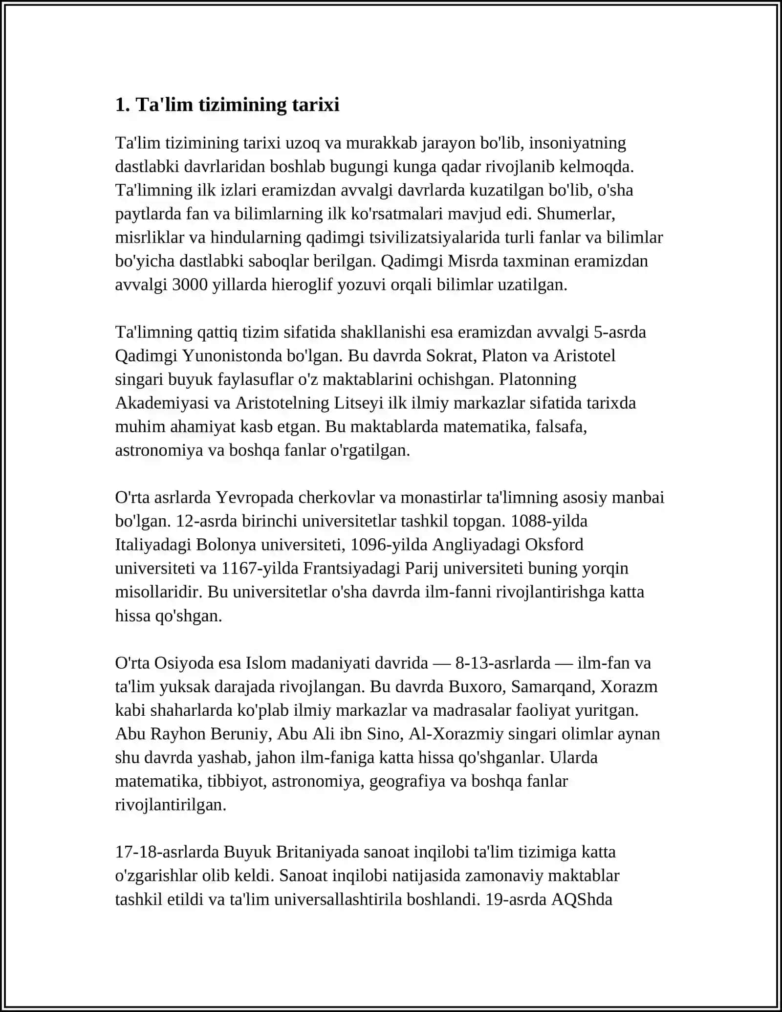 ARABISTON DAVLATIDA TAʼLIM TIZIMI 3
