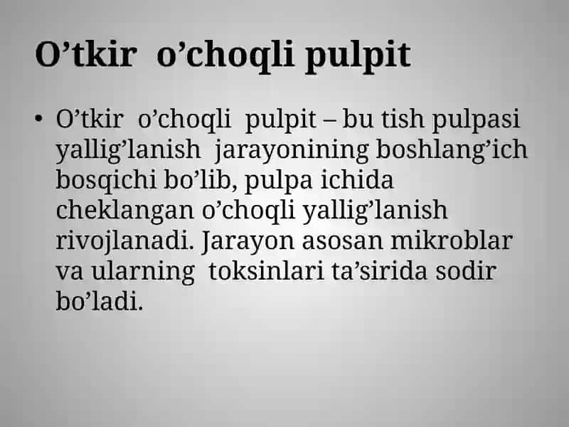 O’tkir o’choqli pulpit 3