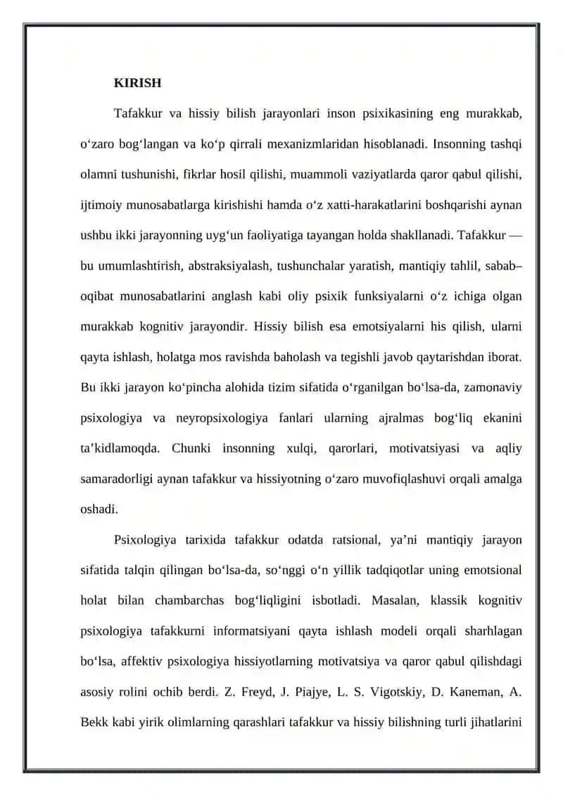 Tafakkur va hissiy bilish 3