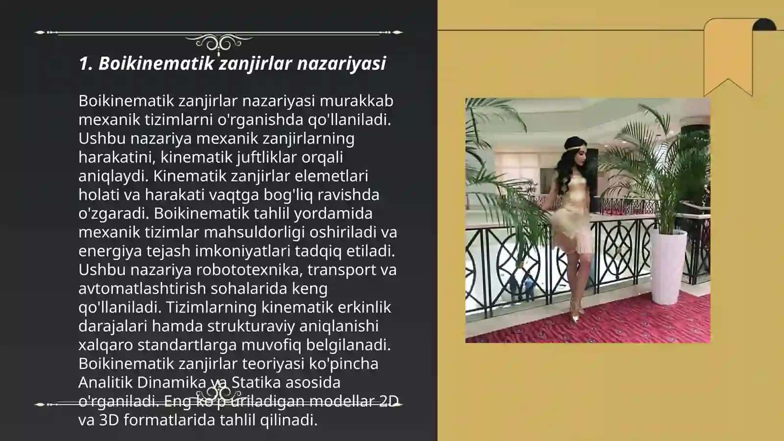 Boikinematik zanjirlar va juftliklar. Yopiq va ochiq zanjirlar 3