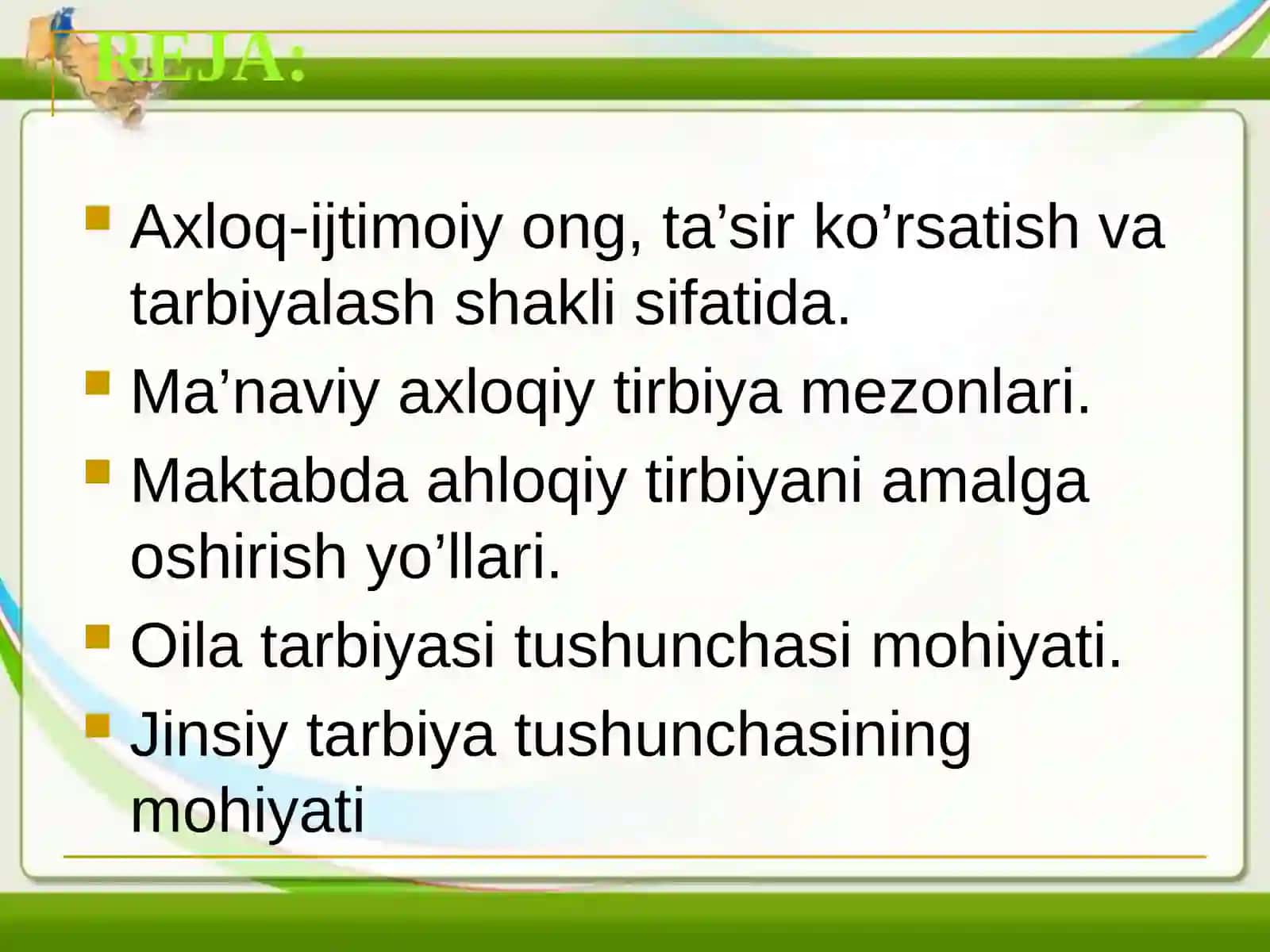 O’QUVCHILARNI YUKSAK MA’NAVIY, AHLOQIY TARBIYALASH 3
