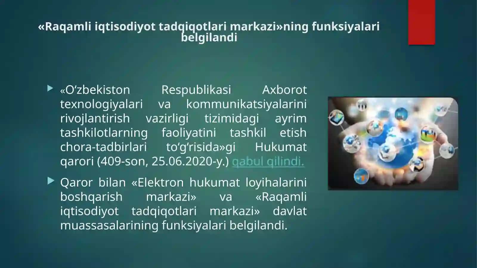 Mavzu №13: Raqamli tarmoq texnologiyalari va ulardan foydalanish 3