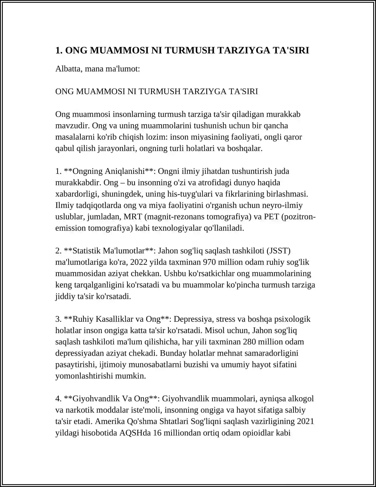 ONG MUAMMOSI VA TIBBIYOT PSIXOLOGIYASI 3
