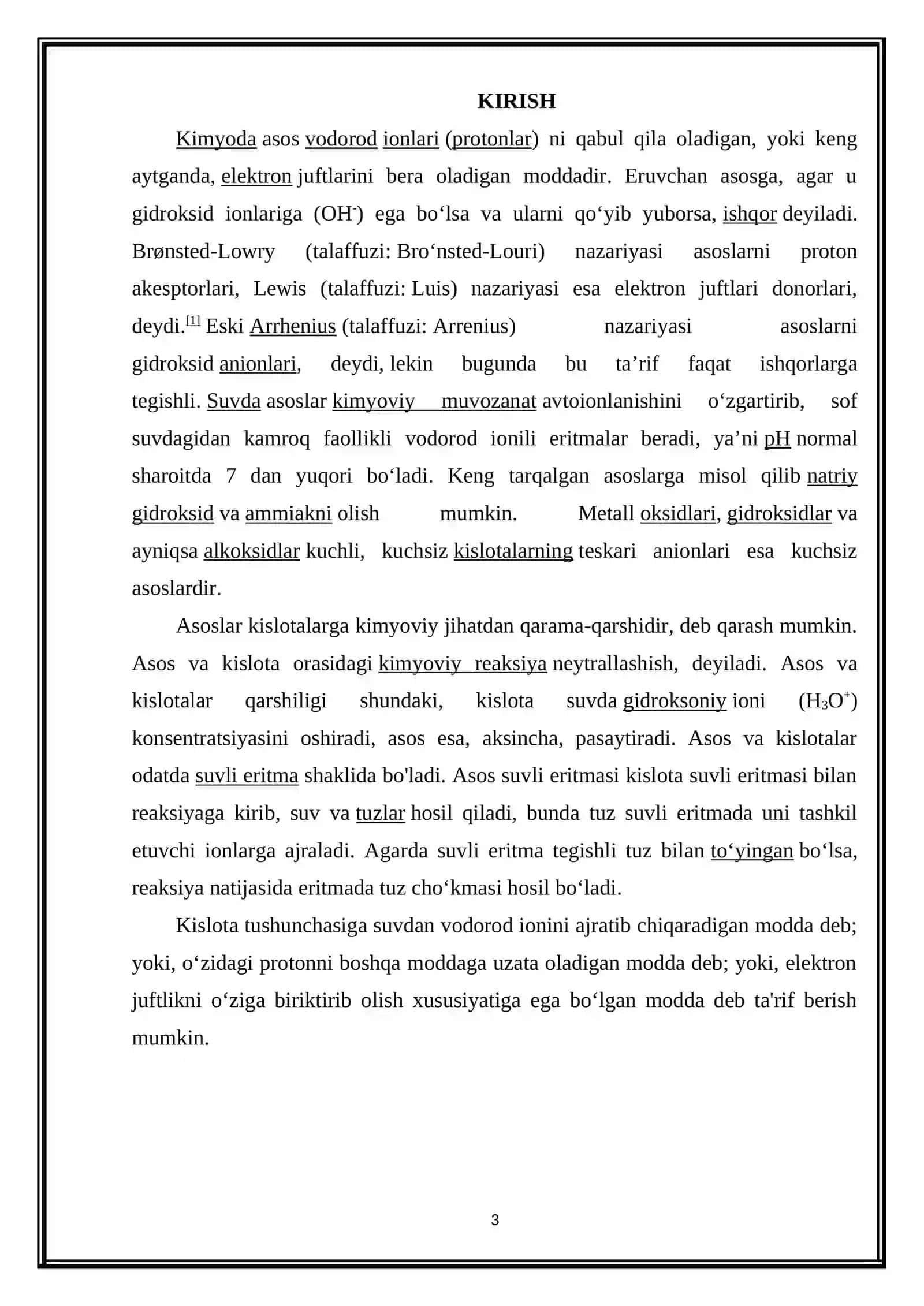 Asoslar. Nomlanishi. Ishqorlar. Olinishi va xossalari. Amfoter gidroksidlar 3