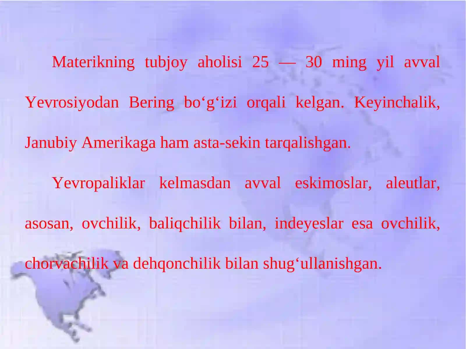 Shimoliy Amerika aholisi 3