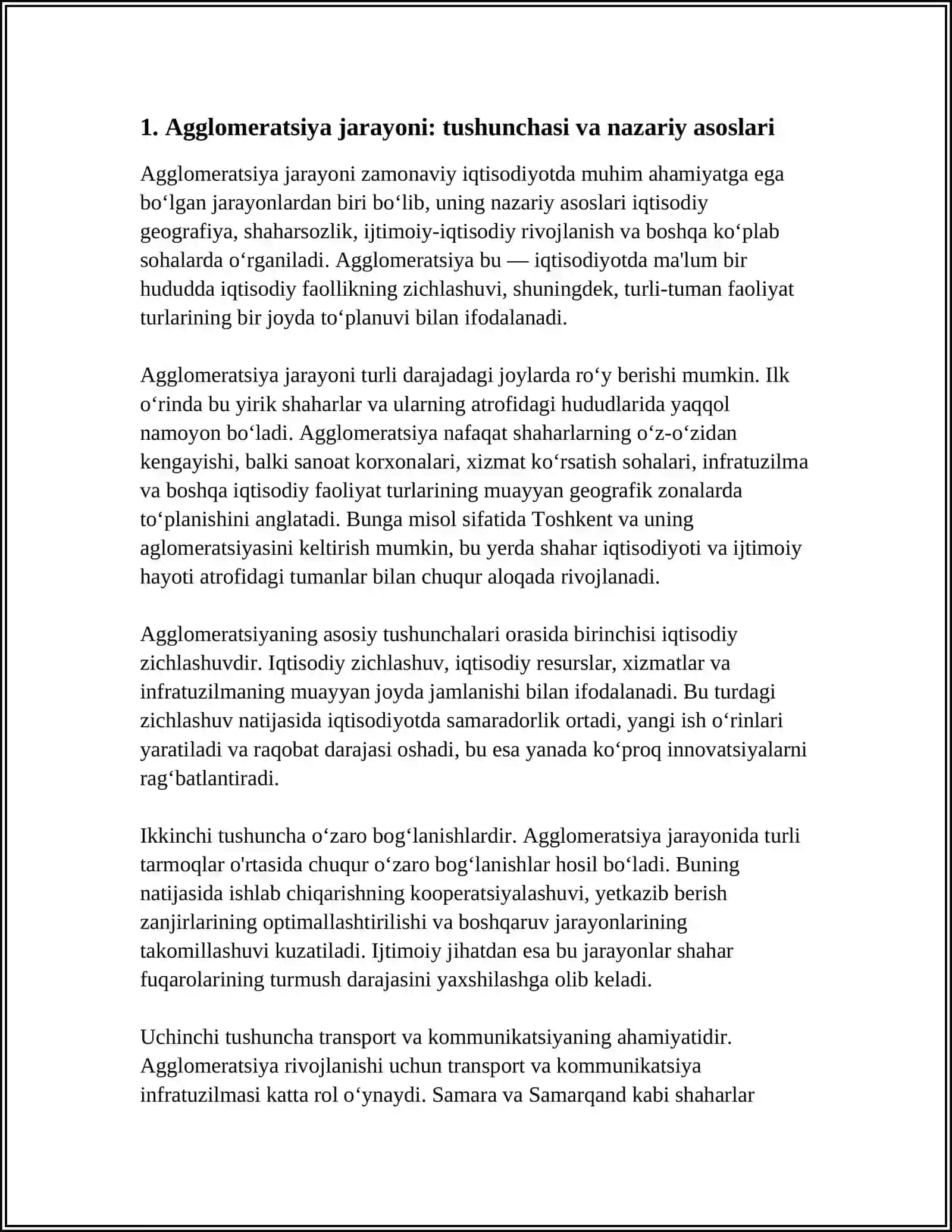 Agglomeratsiya jarayonining asoslari 3