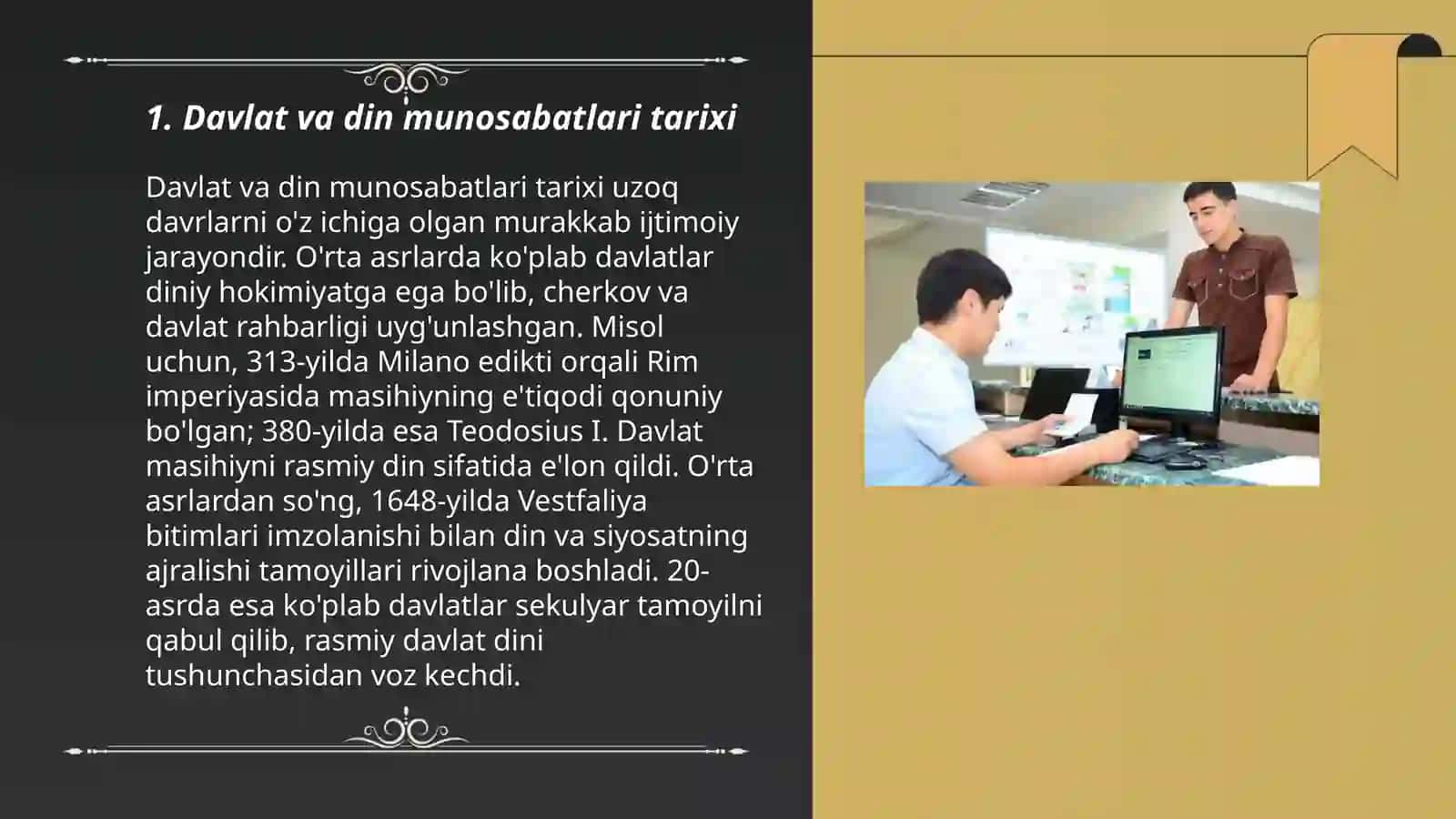 Oʻzbekistonda davlat va din munosabatlariga doir qonun hujjatlari 3