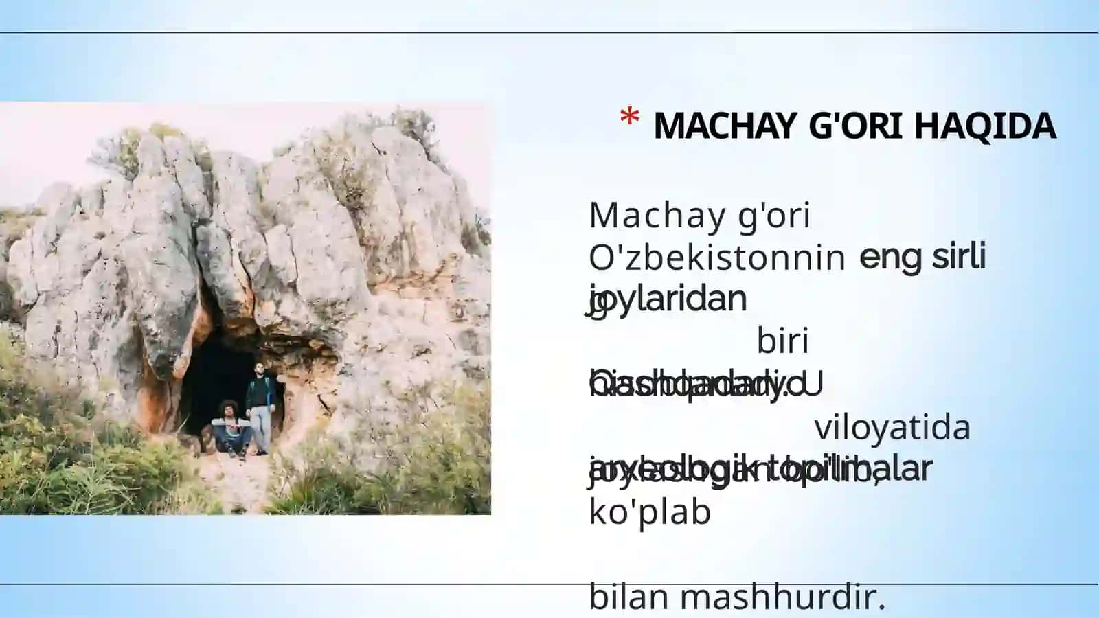 Machay g'ori 3