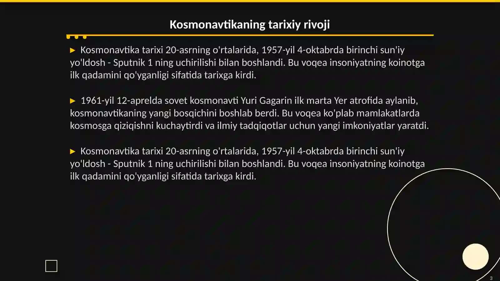 Kosmonavtikaning fizik asoslari 3