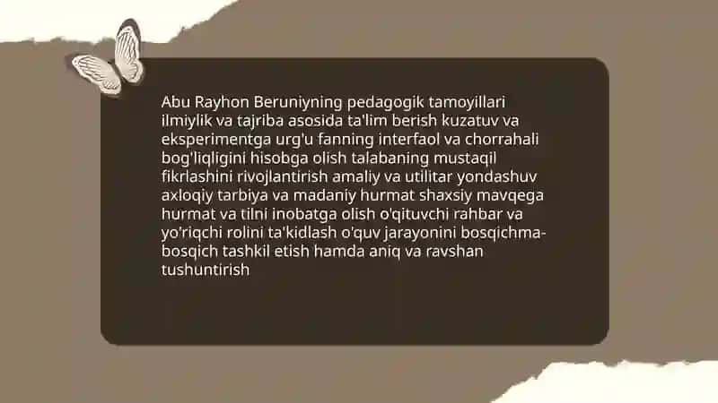Abu Rayhon Beruniyning pedagogik qarashlari 3