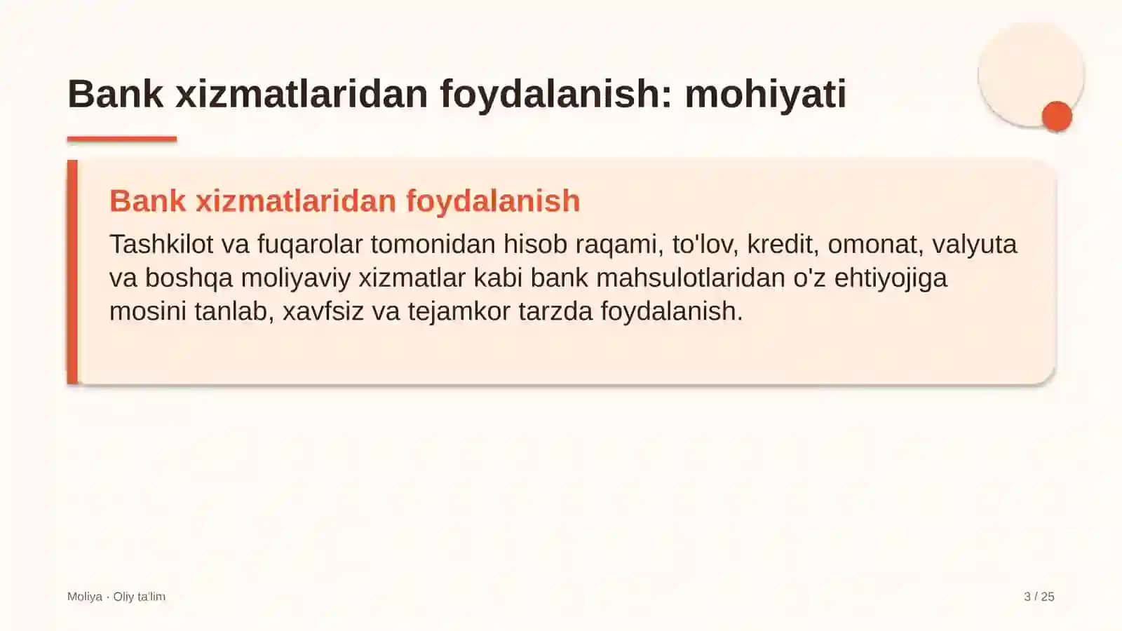 Buxgalteriya xizmatlarida bank xizmatlaridan foydalanish 3