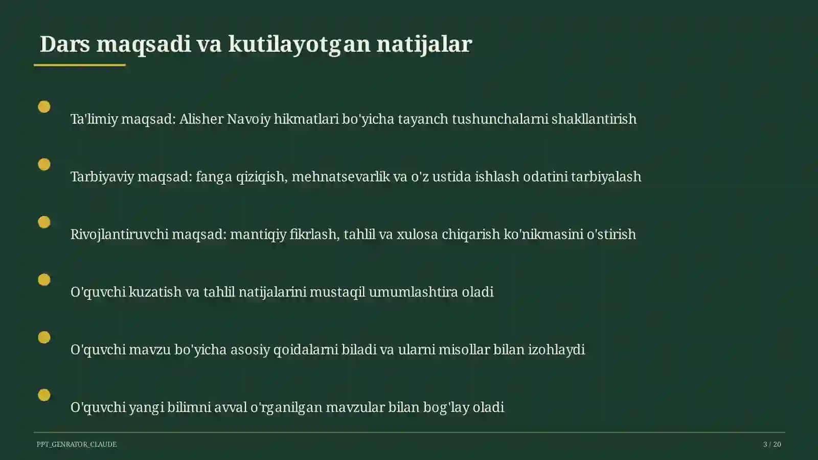 Alisher Navoiy hikmatlari (3-sinf) 3