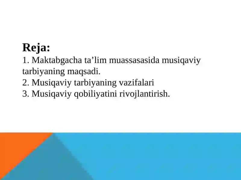 Maktabgacha ta'lim tashkilotida musiqaviy tarbiyaning maqsad va vazifalari 3