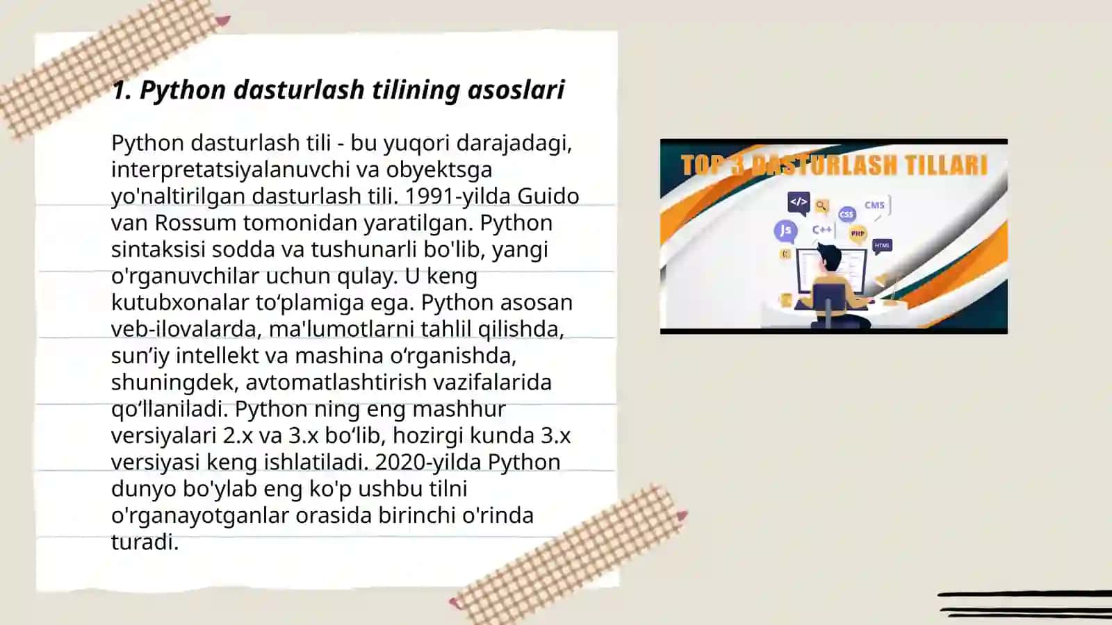 Python dasturlash tili 3