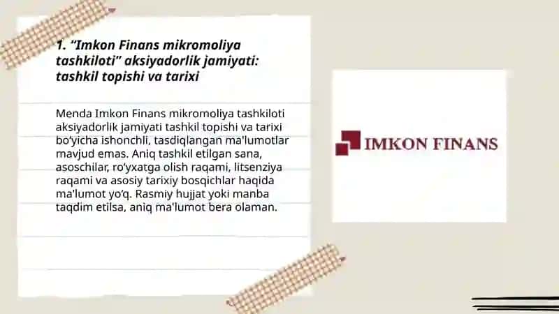 Imkon Finans mikromoliya tashkiloti aksiyadorlik jamiyati 3