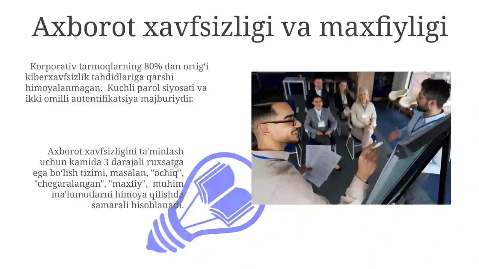 Texnologiyalar bo'yicha amaliy mashg'ulotlar: Ish joyini to'g'ri tashkil etish 3