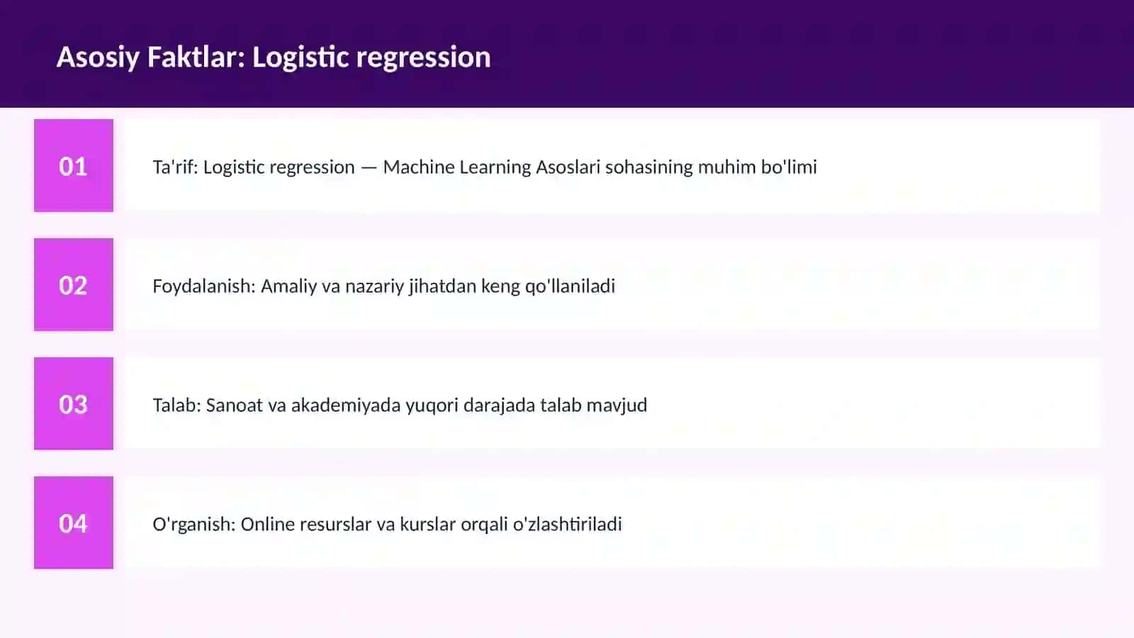 AI | MACHINE LEARNING ASOSLARI 3