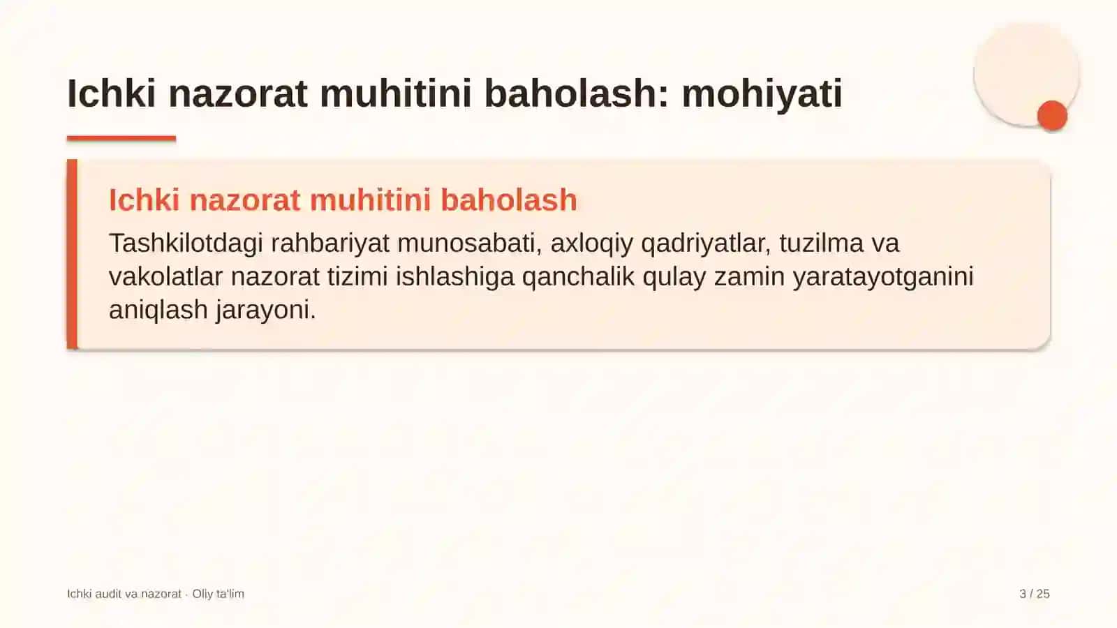 yuridik maslahatxonalarda ichki nazorat muhitini baholash 9784 3
