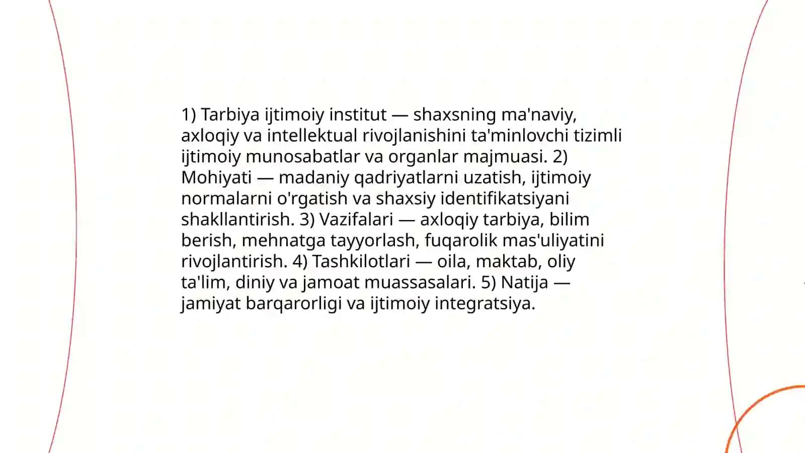 Tarbiya ijtimoiy institut sifatida 3
