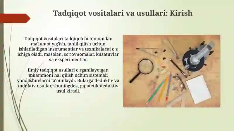 Ilmiy tadqiqot vositalari va metodlari 3