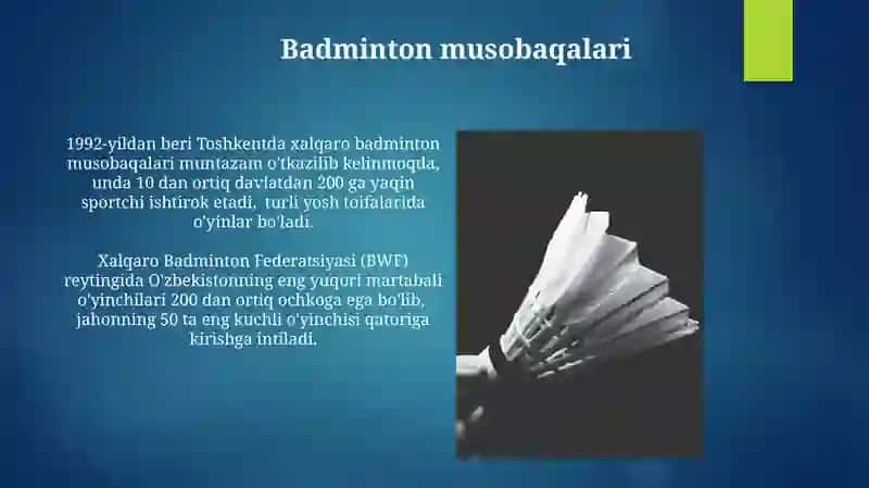 Badminton musobaqalari 3