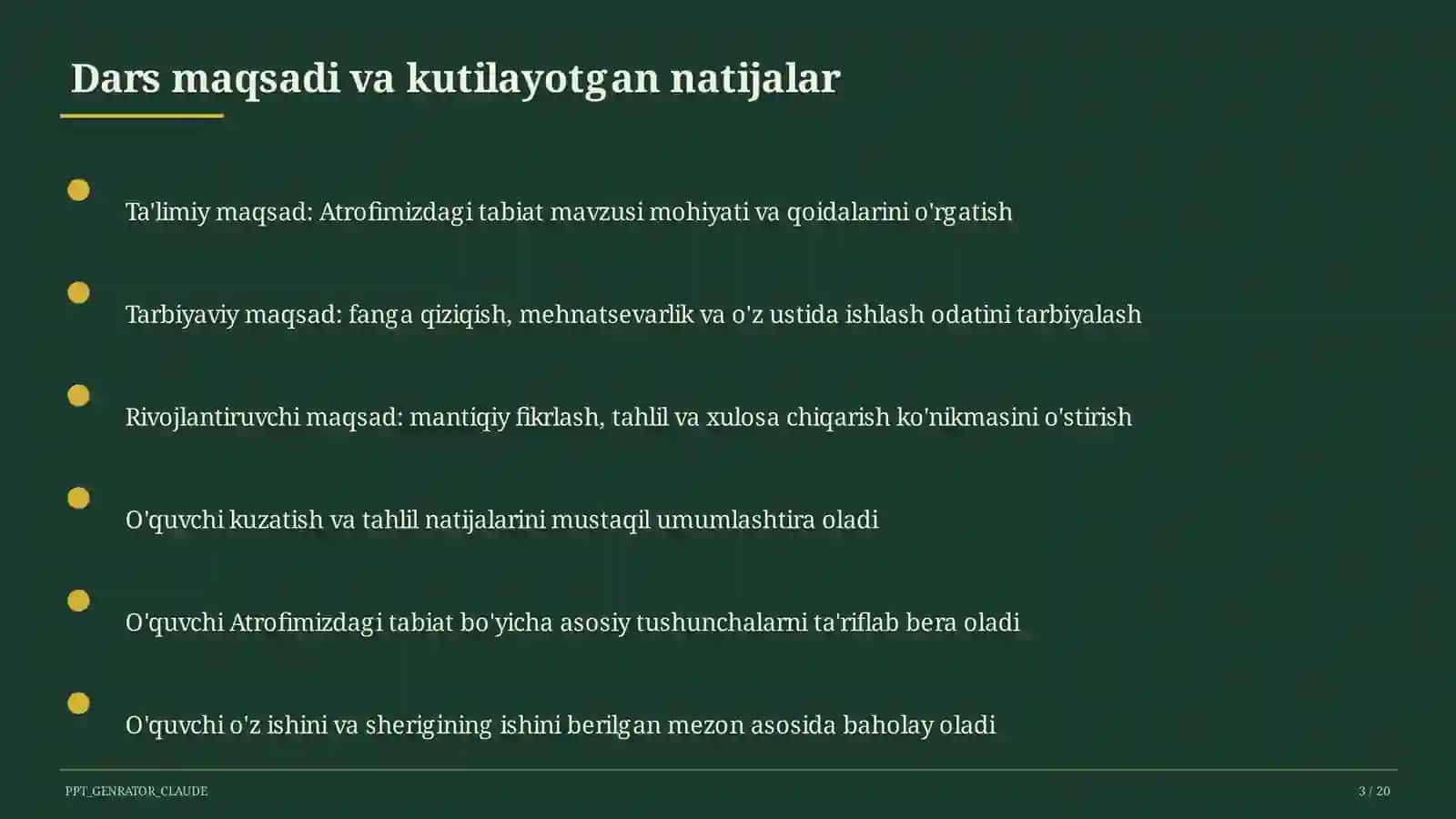 Atrofimizdagi tabiat (1-sinf) 3