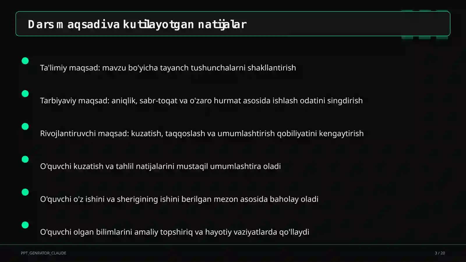 Interfaol metodlar: Klaster va Aqliy hujum 3