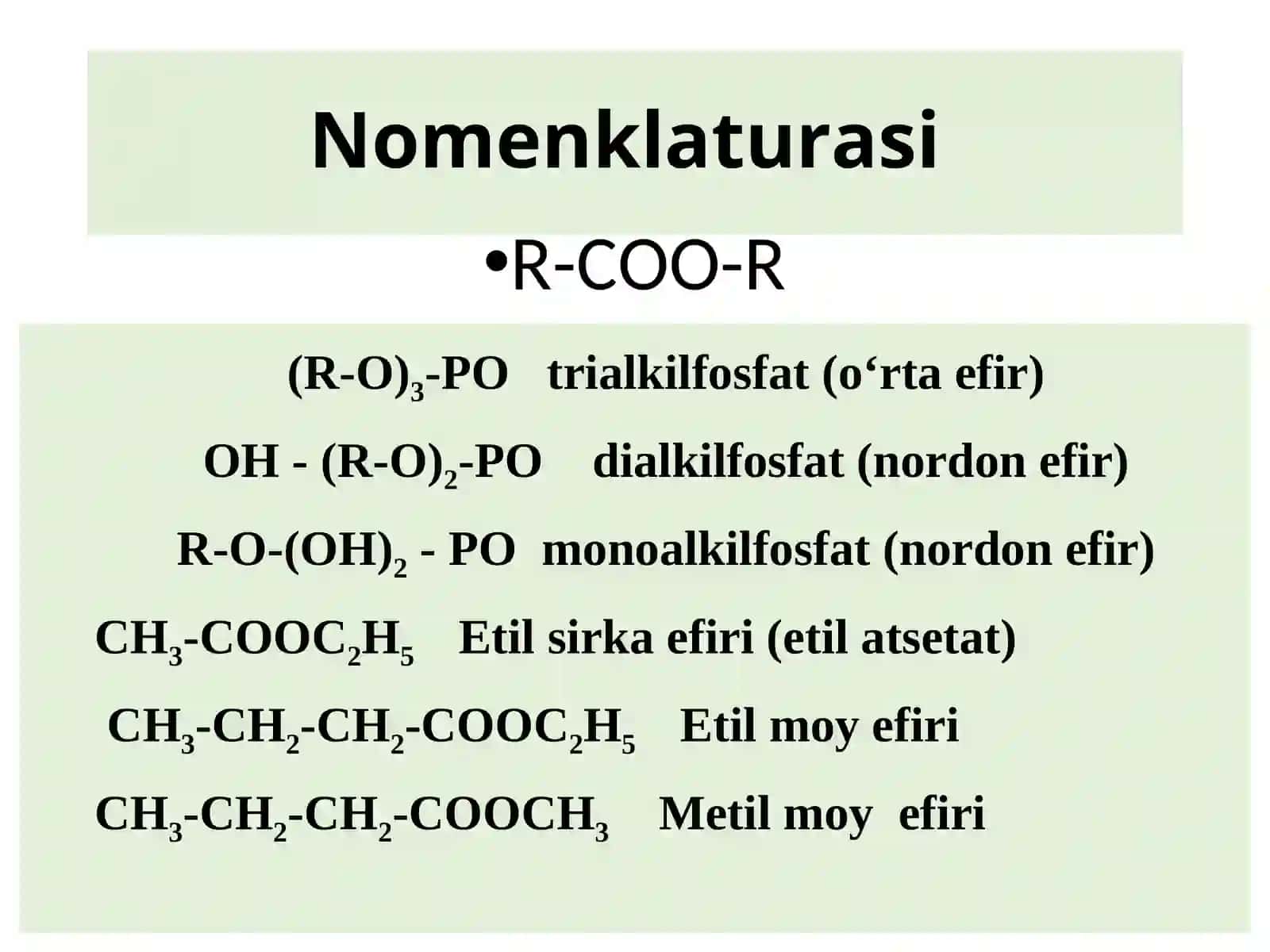 Murakkab efirlar va yog‘lar 3