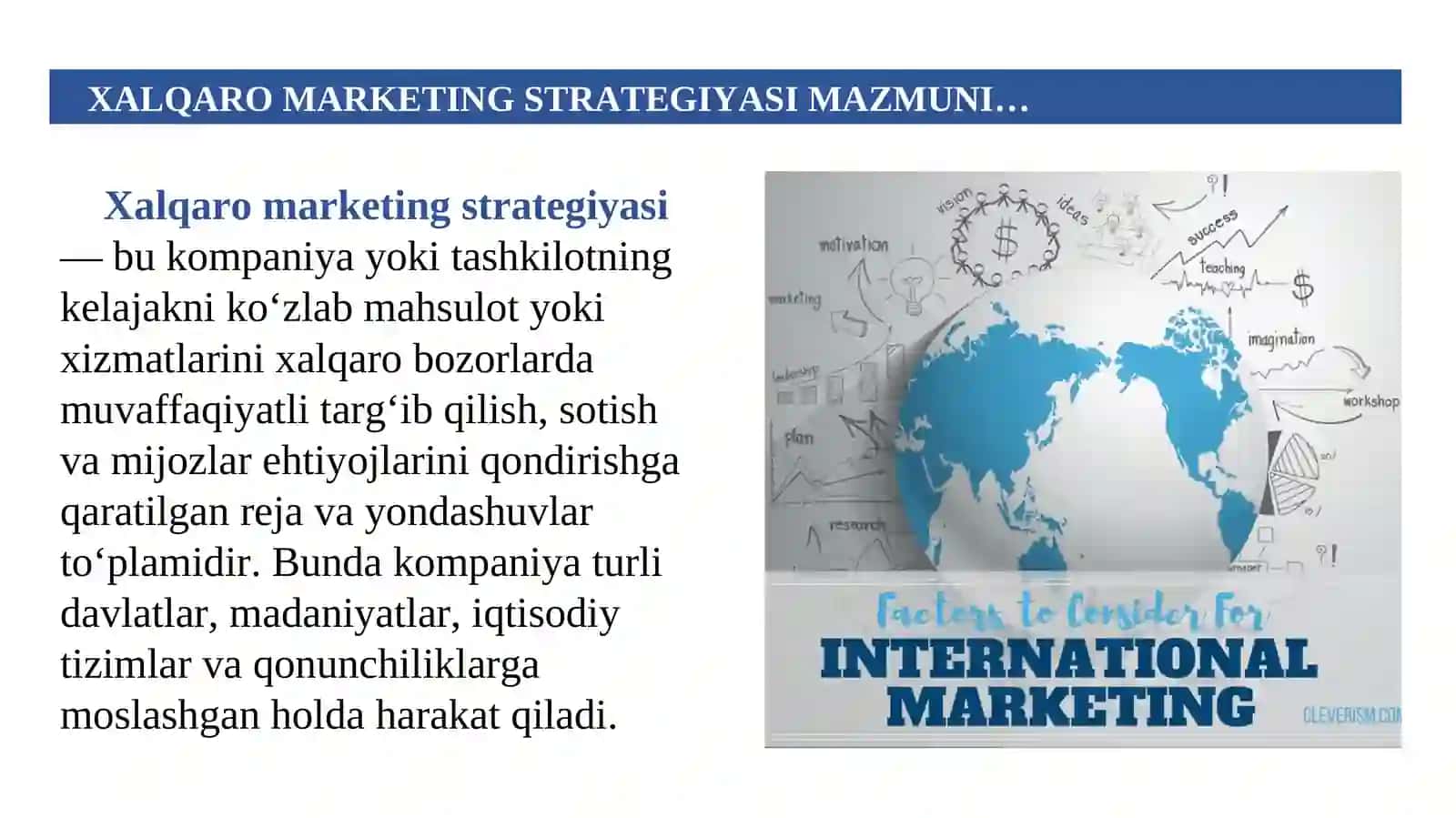 Xalqaro marketing strategiyalari 3