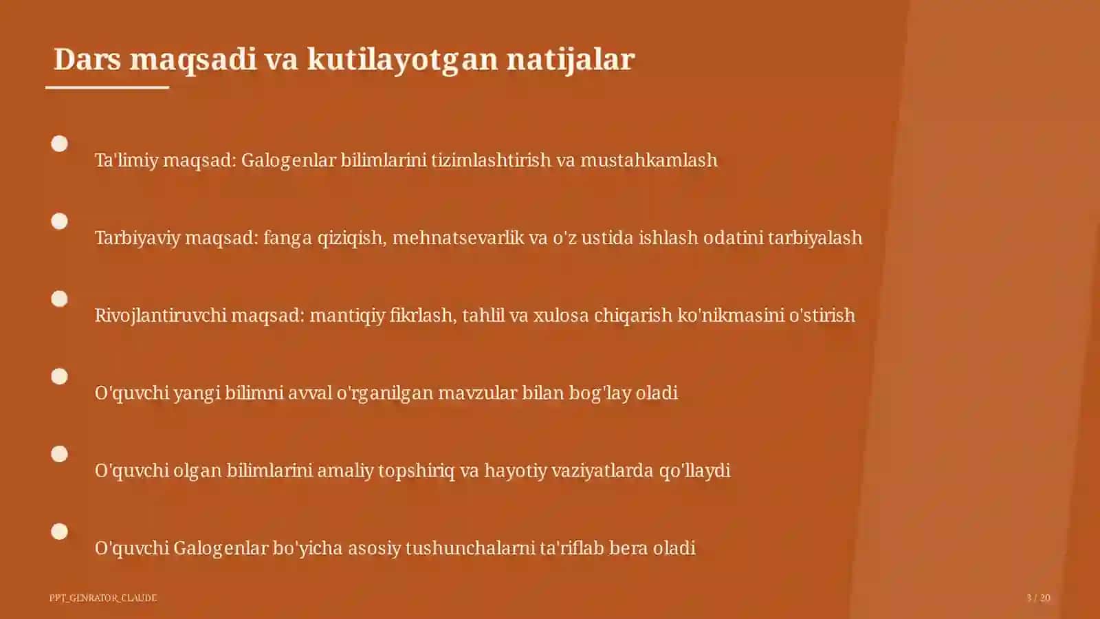 Galogenlar (9-sinf) 3