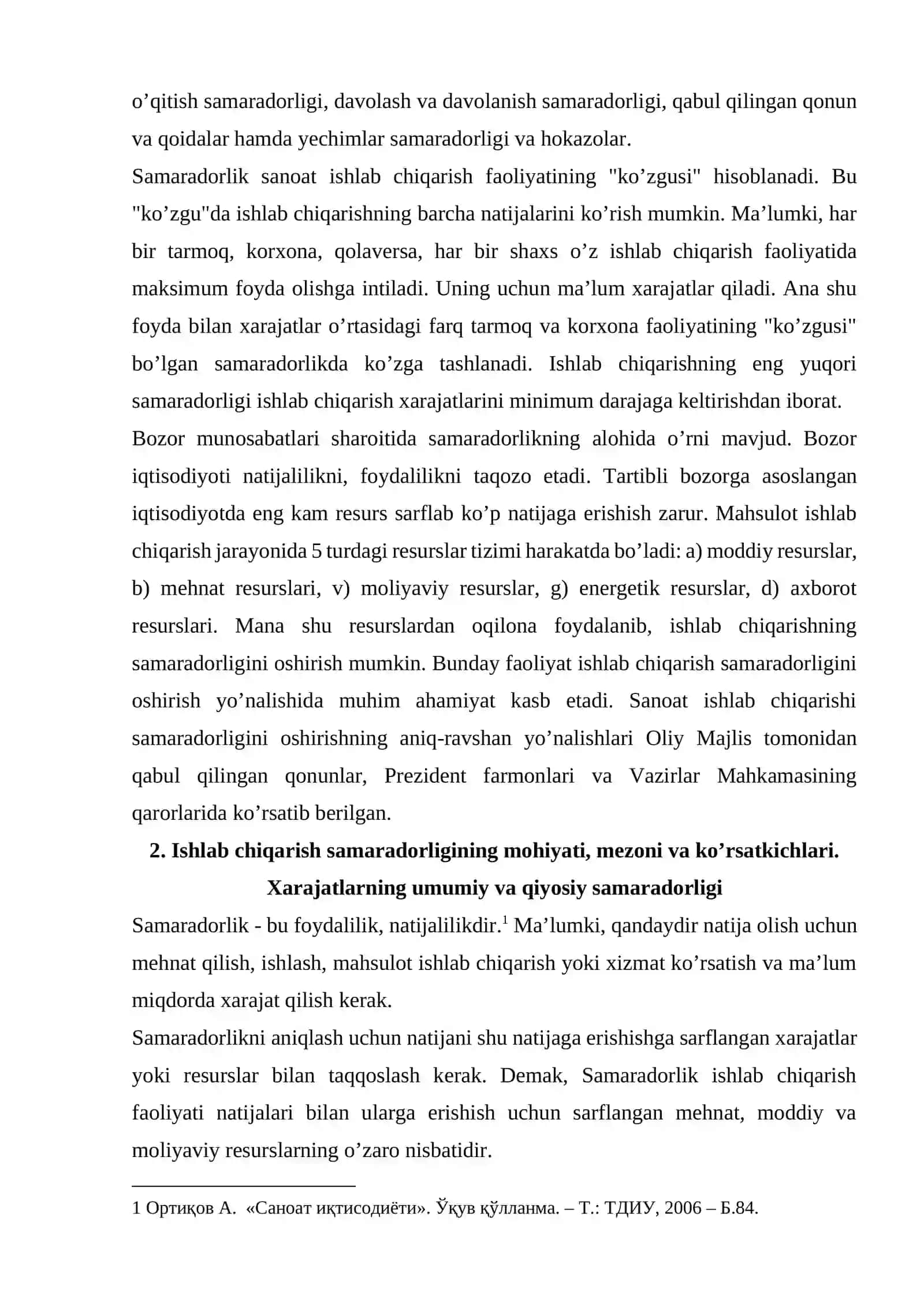 Samaradorlik sanoat ishlab chiqarishining "ko’zgusi" sifatida 3