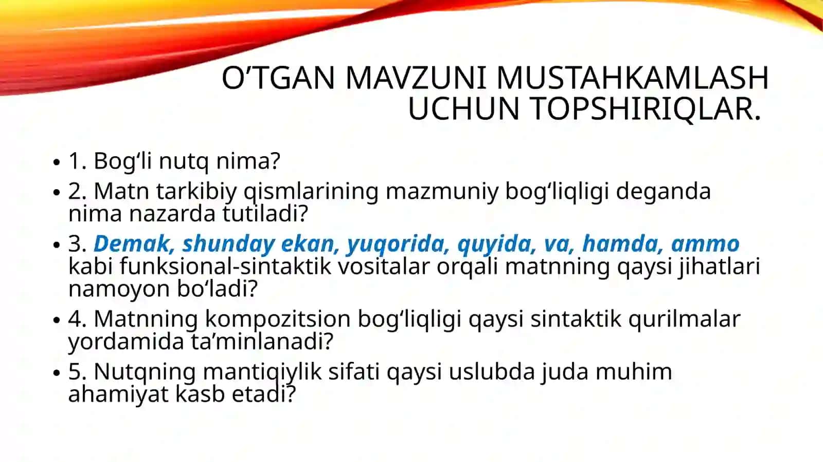 Nutqning sofligi 3