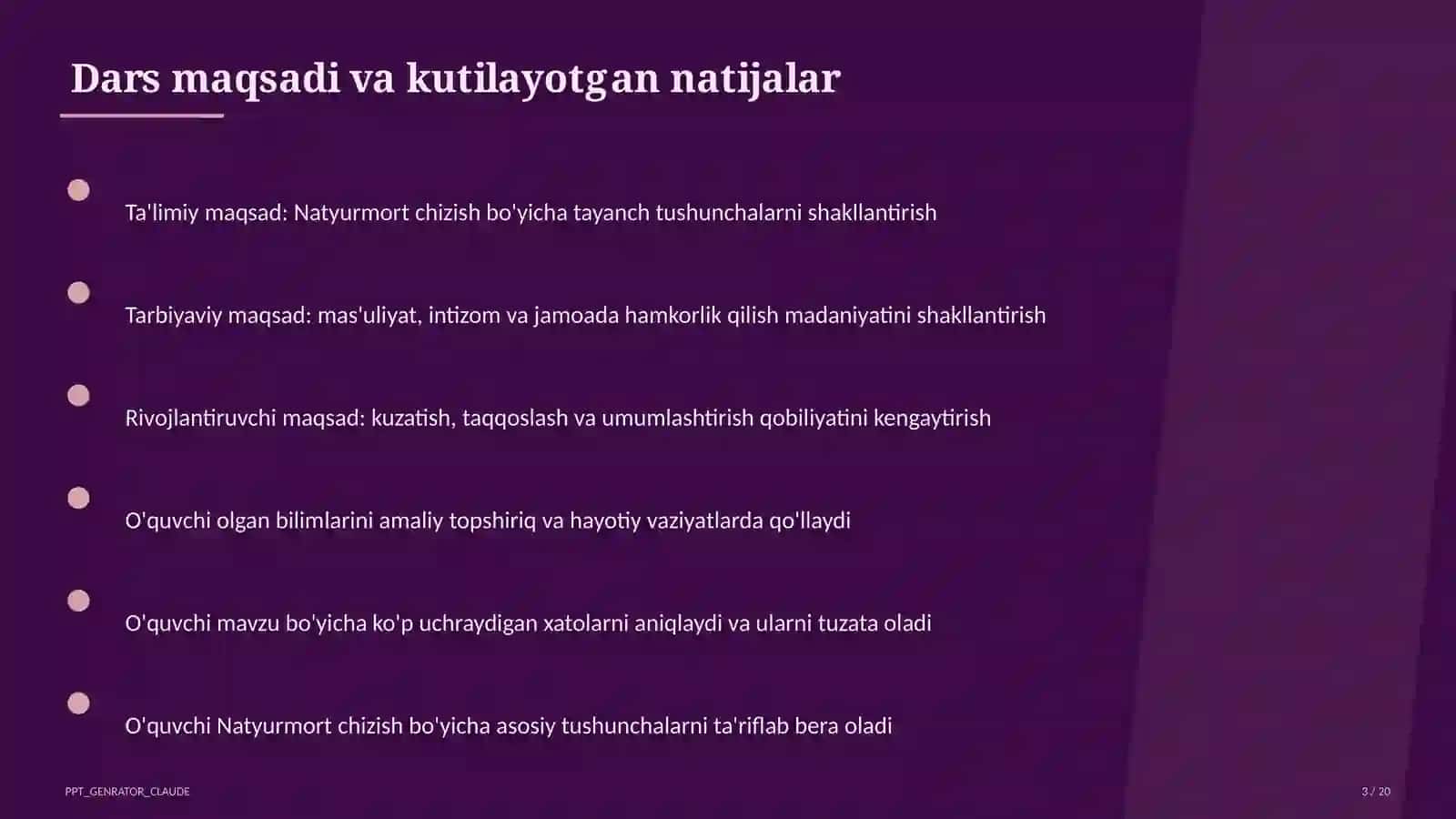 Natyurmort chizish (2-sinf) 3
