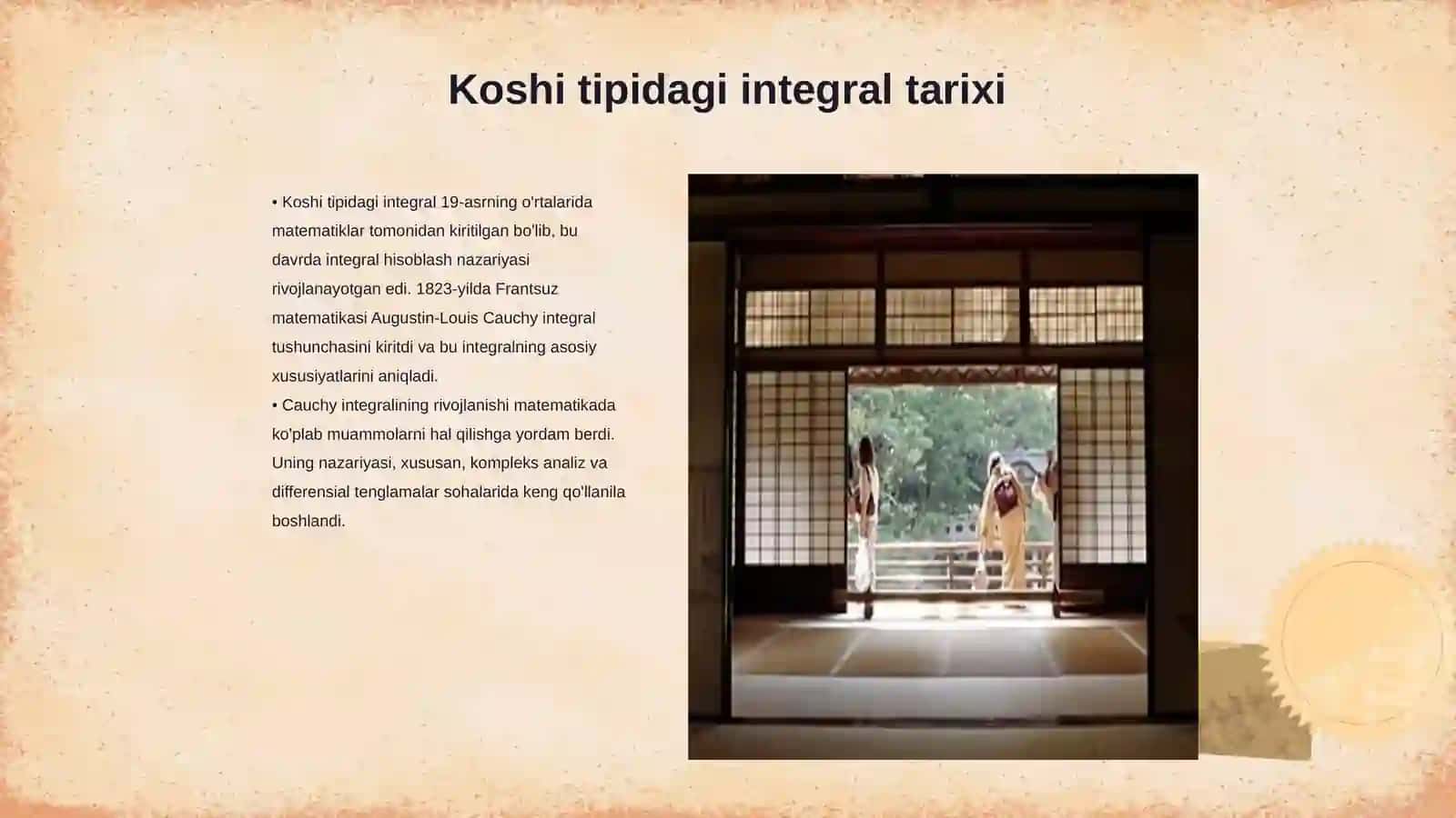 Koshi tipidagi integral 3