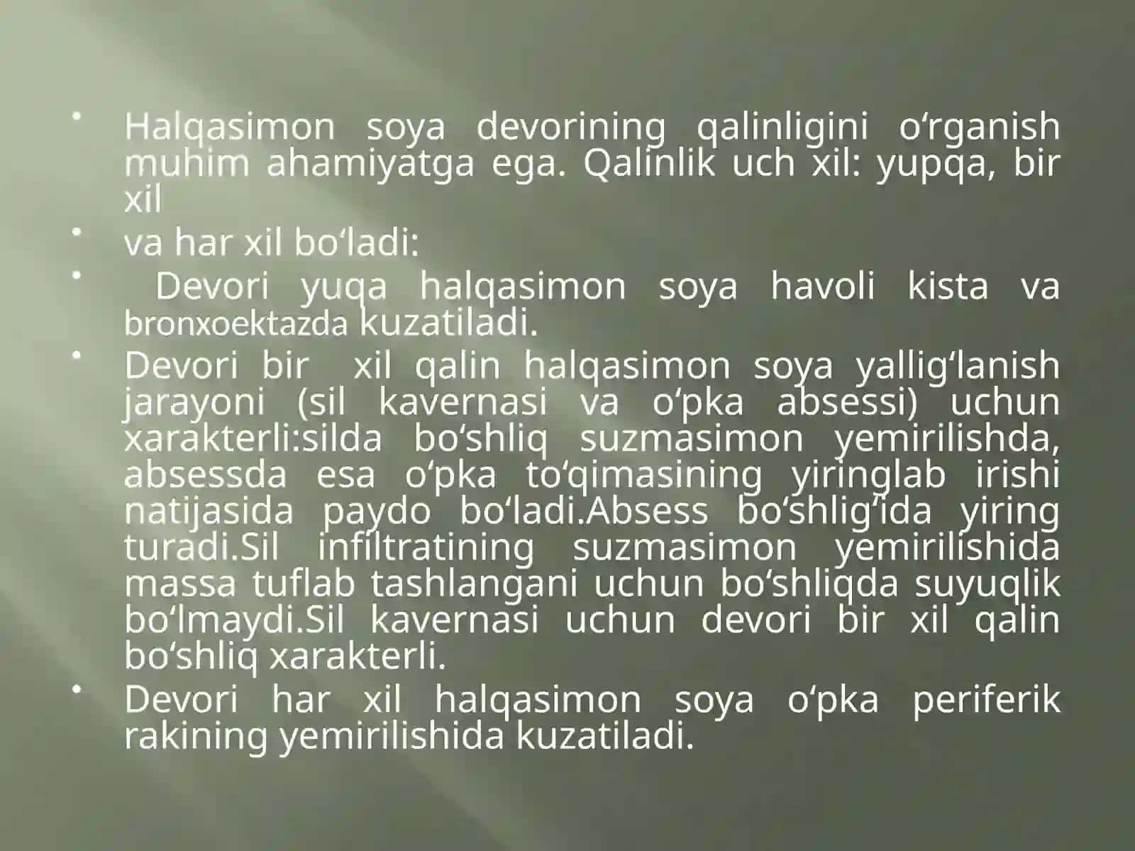 Halqasimon Soyalanish 3