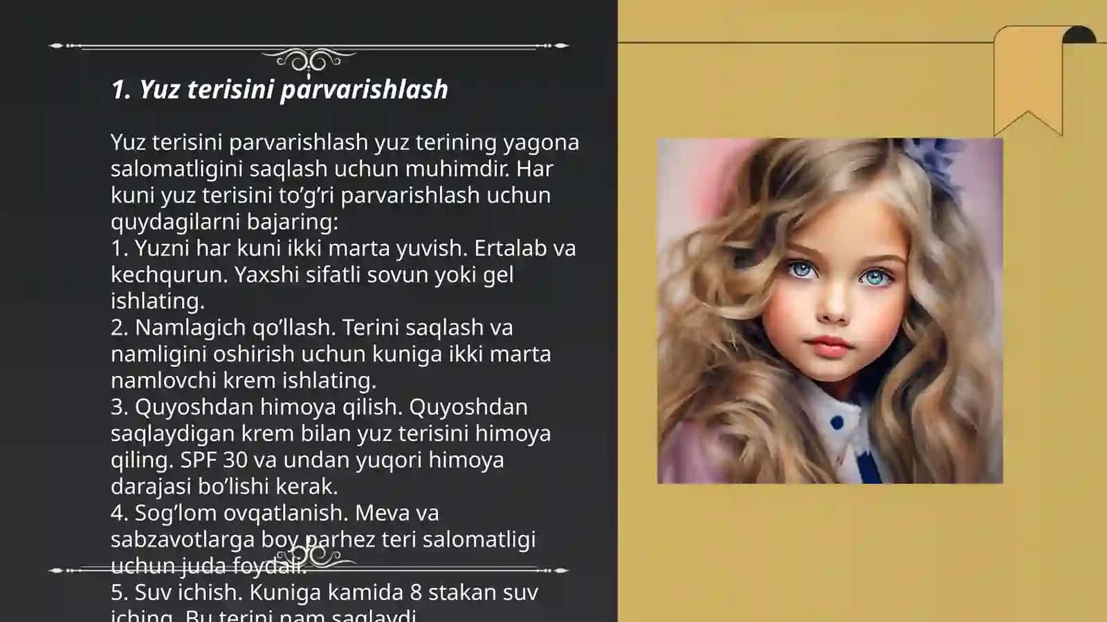 Yuz terisini parvarishlash 3