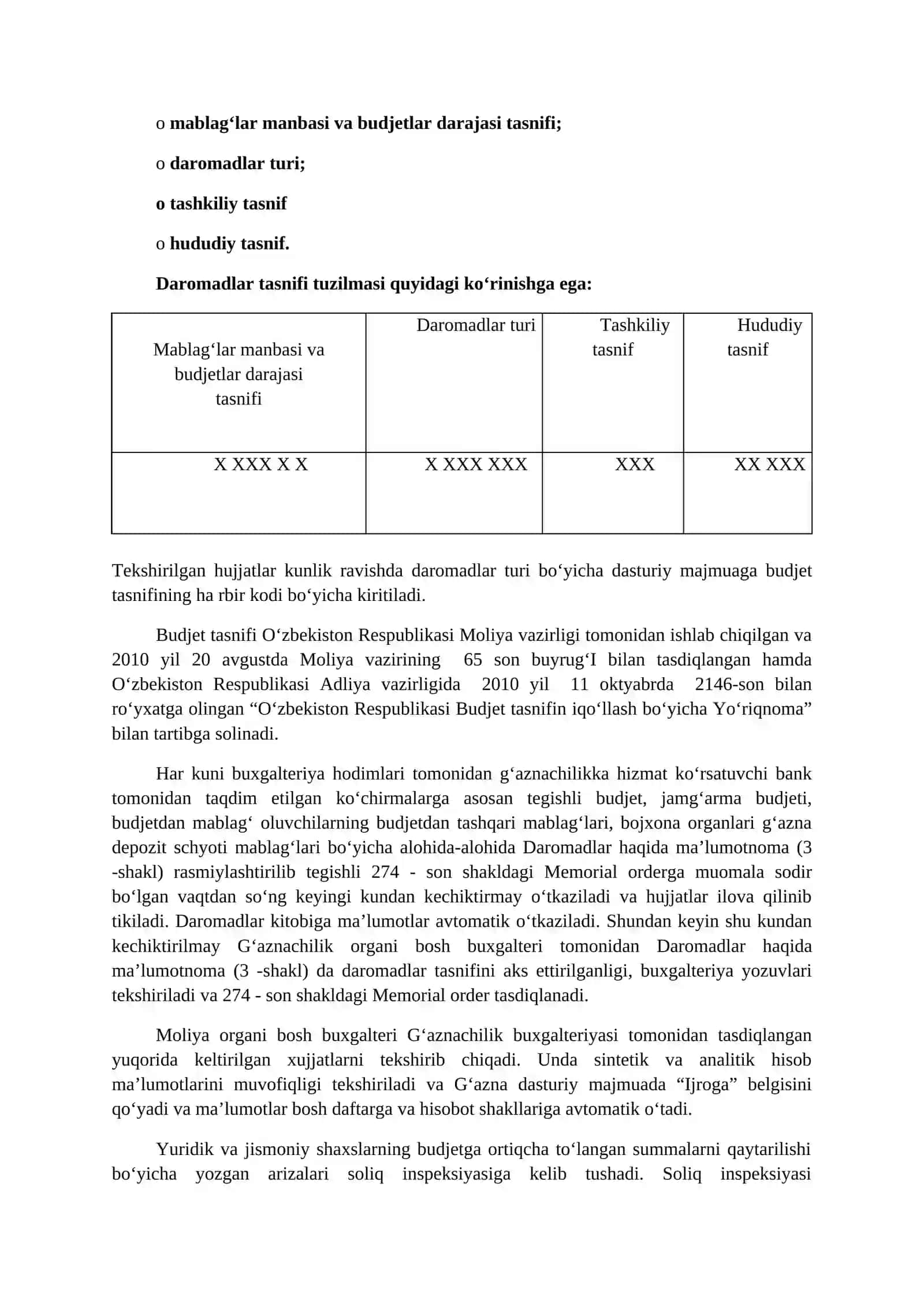 DAVLAT BYUDJETI VA DAVLAT MAQSADLI JAMG’ARMALARI ByudjetLARI DAROMAD QISMI IJROSI HISOBI 3